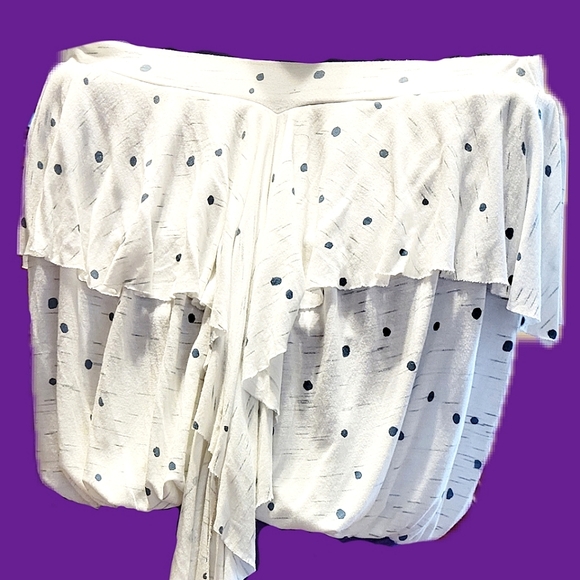 Free People Polka Dot Strapless Flowy Top size XS - Picture 4 of 7